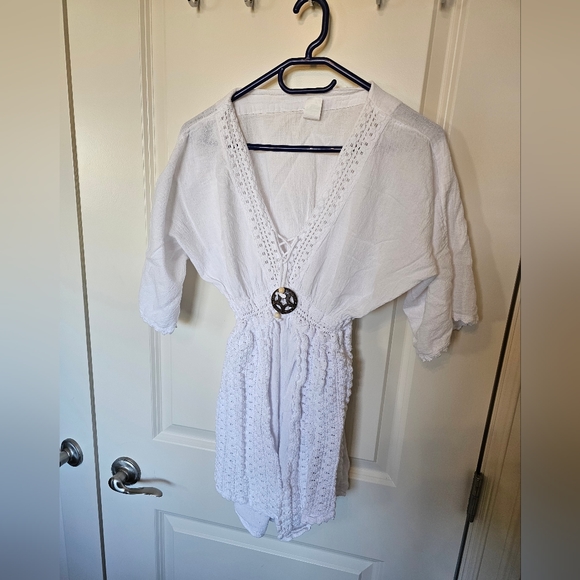 White Beach Dress - Picture 1 of 6